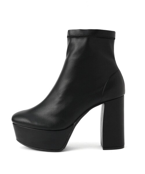 ESPERANZA（エスペランサ）の「◆【ラク盛りブーツ】ストレッチチャンキーヒール厚底ショートブーツ（ブーツ・レディース・ブラック/アイボリー/ブラウン系/こしょう色系/ブラック系/こしょう色系1/ネイビー系6/ブラウン系1/ブルー系・LL/S/M/L）」の19枚目の写真