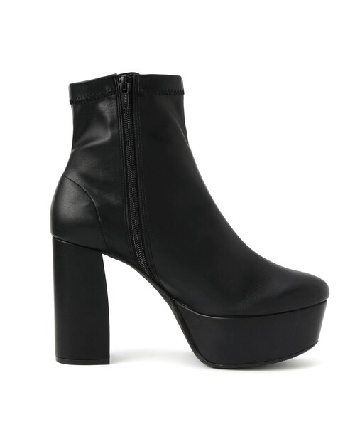 ESPERANZA（エスペランサ）の「◆【ラク盛りブーツ】ストレッチチャンキーヒール厚底ショートブーツ（ブーツ・レディース・ブラック/アイボリー/ブラウン系/こしょう色系/ブラック系/こしょう色系1/ネイビー系6/ブラウン系1/ブルー系・LL/S/M/L）」の14枚目の写真