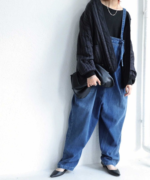 antiqua（アンティカ）の「驚きの軽量感！キルティングライナージャケット（ミリタリージャケット・レディース・ブラック/カーキ・FREE）」の9枚目の写真