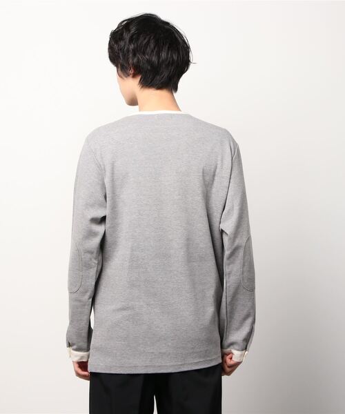 Toironier（トワロニエ）の「Toironier/トワロニエ/Fine Henry/ファインヘンリーロングスリーブ（Tシャツ/カットソー・メンズ・グレー/アイボリー/ホワイト・FREE）」の5枚目の写真