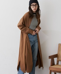 Auntie Rosa Holiday | バンドカラーシャツワンピース(シャツワンピース)