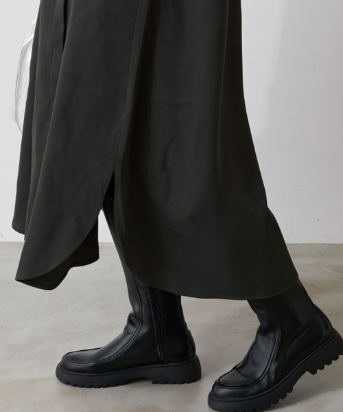 Auntie Rosa Holiday（アンティローザホリデー）の「バンドカラーシャツワンピース（シャツワンピース・レディース・カーキ/キャメル/チェック・FREE）」の15枚目の写真