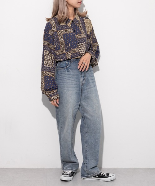 kutir（クティール）の「レギュラーカラー柄シャツ（シャツ/ブラウス・レディース・ベージュ/サックスブルー/イエロー/オレンジ/その他・FREE）」の15枚目の写真