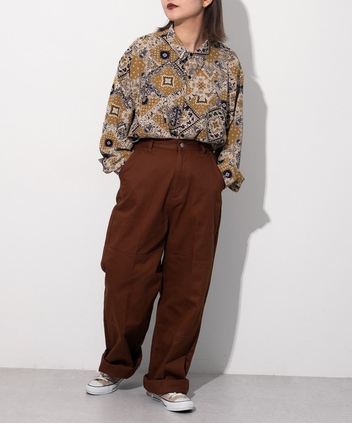 kutir（クティール）の「レギュラーカラー柄シャツ（シャツ/ブラウス・レディース・ベージュ/サックスブルー/イエロー/オレンジ/その他・FREE）」の20枚目の写真