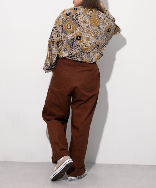 kutir（クティール）の「レギュラーカラー柄シャツ（シャツ/ブラウス・レディース・ベージュ/サックスブルー/イエロー/オレンジ/その他・FREE）」の22枚目の写真