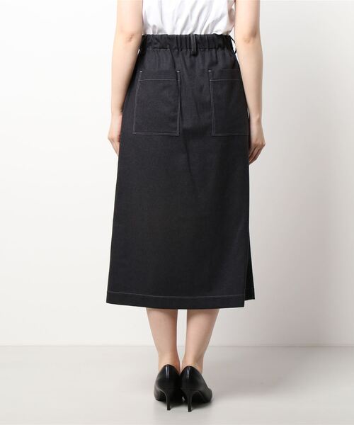 nicholson and nicholson(ニコルソンアンドニコルソン)の「【nicholson & nicholson】ウールイージースカート WOMEN(スカート・レディース・ネイビー/ブラウン/チャコール・38)」の4枚目の写真
