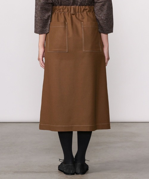 nicholson and nicholson(ニコルソンアンドニコルソン)の「【nicholson & nicholson】ウールイージースカート WOMEN(スカート・レディース・ネイビー/ブラウン/チャコール・38)」の21枚目の写真