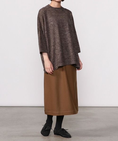 nicholson and nicholson(ニコルソンアンドニコルソン)の「【nicholson & nicholson】ウールイージースカート WOMEN(スカート・レディース・ネイビー/ブラウン/チャコール・38)」の18枚目の写真