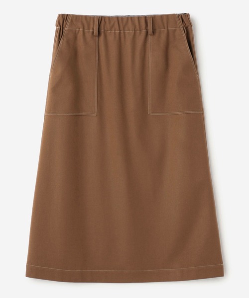 nicholson and nicholson(ニコルソンアンドニコルソン)の「【nicholson & nicholson】ウールイージースカート WOMEN(スカート・レディース・ネイビー/ブラウン/チャコール・38)」の22枚目の写真