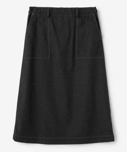 nicholson and nicholson(ニコルソンアンドニコルソン)の「【nicholson & nicholson】ウールイージースカート WOMEN(スカート・レディース・ネイビー/ブラウン/チャコール・38)」の8枚目の写真