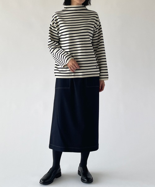 nicholson and nicholson(ニコルソンアンドニコルソン)の「【nicholson & nicholson】ウールイージースカート WOMEN(スカート・レディース・ネイビー/ブラウン/チャコール・38)」の15枚目の写真