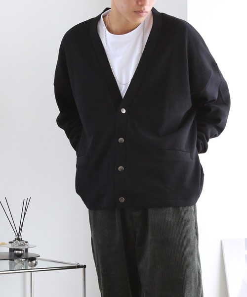 TUTTU（トゥトゥ）の「サーマルVネックカーディガン（Tシャツ/カットソー・メンズ・ブラック/ブルー・M/L）」の5枚目の写真