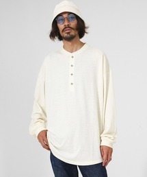 PORT BY ARK | PORT BY ARK / ポートバイアーク：Henry neck LS T-shirt：PO10-T004[COR](Tシャツ/カットソー)