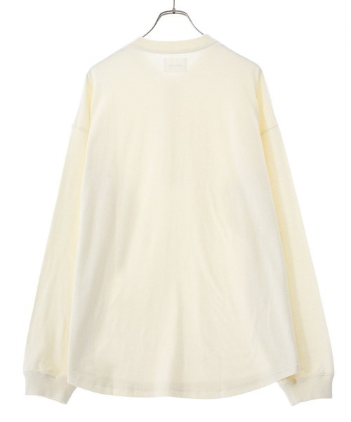 PORT BY ARK（ポートバイアーク）の「PORT BY ARK / ポートバイアーク：Henry neck LS T-shirt：PO10-T004[COR]（Tシャツ/カットソー・メンズ・アイボリー・1/2）」の12枚目の写真