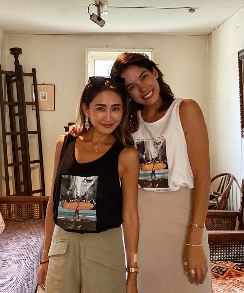 esutoreja(エストレジャ)の「The City and the Beachタンクトップ(タンクトップ・レディース・ホワイト/ブラック・FREE)」の14枚目の写真