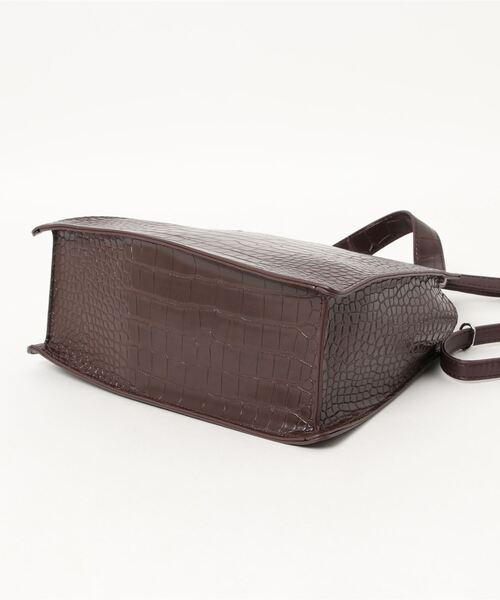 cepo（セポ）の「クロコアシメハンドバック　２WAY（ハンドバッグ・レディース・ブラック/ブラウン・FREE）」の3枚目の写真
