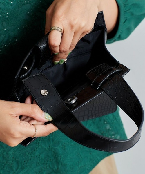 cepo（セポ）の「クロコアシメハンドバック　２WAY（ハンドバッグ・レディース・ブラック/ブラウン・FREE）」の11枚目の写真