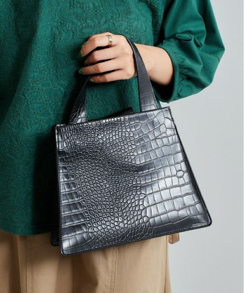 cepo（セポ）の「クロコアシメハンドバック　２WAY（ハンドバッグ・レディース・ブラック/ブラウン・FREE）」の7枚目の写真