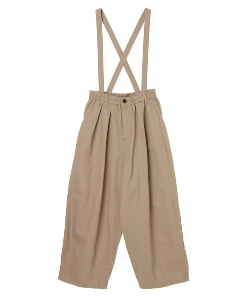 CRAFT STANDARD BOUTIQUE(クラフトスタンダードブティック)の「サスペンダー付きバルーンタックパンツ *(その他パンツ・レディース・ブラック/ベージュ/カーキ・M/L)」の2枚目の写真