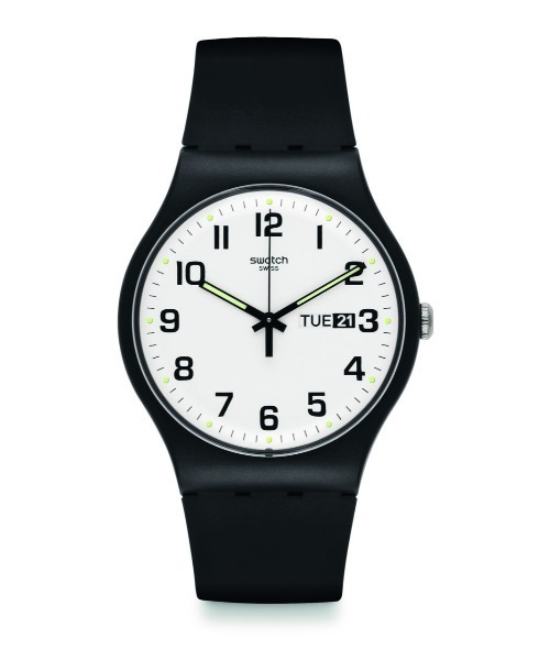 SWATCH(スウォッチ)の「TWICE AGAIN(アナログ腕時計・メンズ・ブラック×ホワイト・FREE)」の5枚目の写真