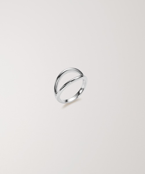 PAS TIERRA（パティエラ）の「【Lien】シンプルツインリング（リング・レディース・シルバー/イエローゴールド・#15/#13/#11）」の4枚目の写真