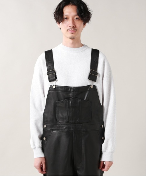 JOURNAL STANDARD（ジャーナルスタンダード）の「【TRISECT 2】カウレザー オールインワン（サロペット/オーバーオール・メンズ・ブラック・MEDIUM/LARGE）」の5枚目の写真