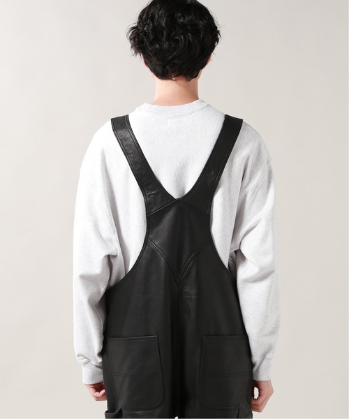 JOURNAL STANDARD（ジャーナルスタンダード）の「【TRISECT 2】カウレザー オールインワン（サロペット/オーバーオール・メンズ・ブラック・MEDIUM/LARGE）」の6枚目の写真
