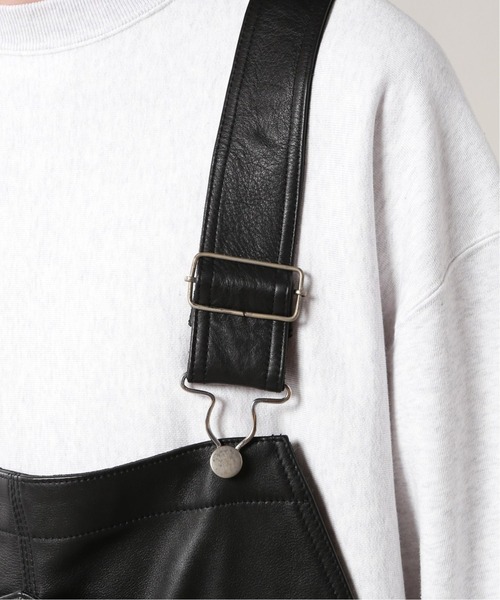 JOURNAL STANDARD（ジャーナルスタンダード）の「【TRISECT 2】カウレザー オールインワン（サロペット/オーバーオール・メンズ・ブラック・MEDIUM/LARGE）」の7枚目の写真