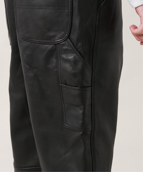 JOURNAL STANDARD（ジャーナルスタンダード）の「【TRISECT 2】カウレザー オールインワン（サロペット/オーバーオール・メンズ・ブラック・MEDIUM/LARGE）」の15枚目の写真