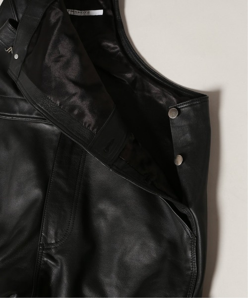 JOURNAL STANDARD（ジャーナルスタンダード）の「【TRISECT 2】カウレザー オールインワン（サロペット/オーバーオール・メンズ・ブラック・MEDIUM/LARGE）」の18枚目の写真