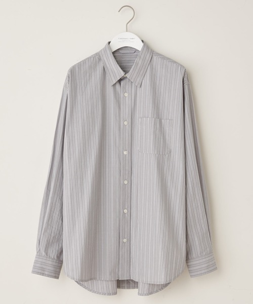 CIAOPANIC TYPY（チャオパニックティピー）の「タイプライター レギュラーカラーシャツ（シャツ/ブラウス・メンズ・グレー/オフホワイト・S/M/L）」の14枚目の写真