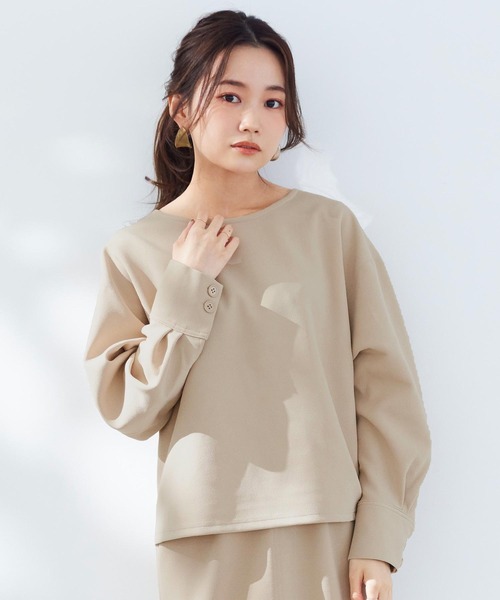 KOBE LETTUCE(コウベレタス)の「ボンディングプルオーバー(その他トップス・レディース・ブラウン/パープル系その他/ピンク系その他/ライトベージュ・FREE)」の5枚目の写真