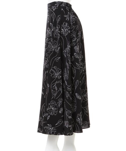 INGNI(イング)の「線画調フレア/スカート(スカート・レディース・オフホワイト/ブルー/ブラック・FREE)」の5枚目の写真