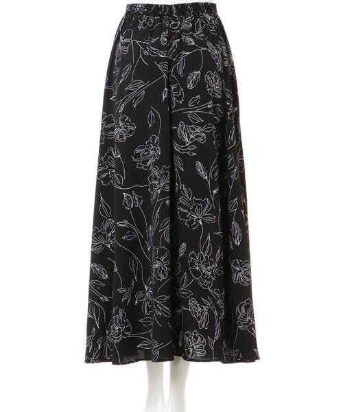 INGNI(イング)の「線画調フレア/スカート(スカート・レディース・オフホワイト/ブルー/ブラック・FREE)」の6枚目の写真