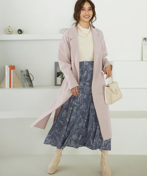 INGNI(イング)の「線画調フレア/スカート(スカート・レディース・オフホワイト/ブルー/ブラック・FREE)」の14枚目の写真