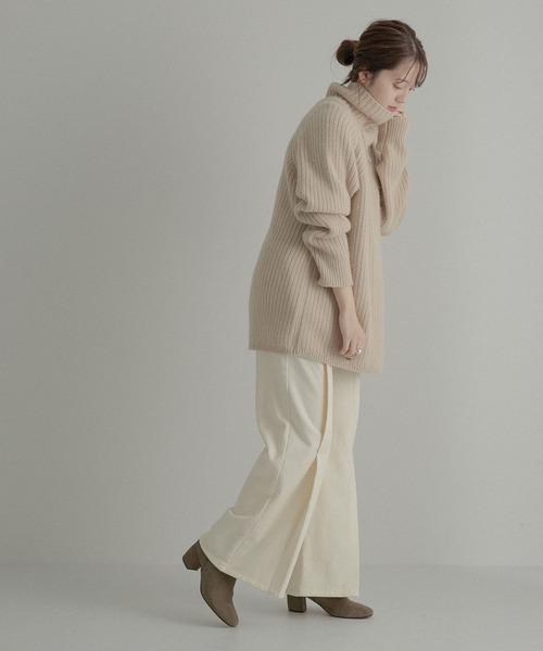 LAATO（ラート）の「FUWAFUWA RIB KNIT（ニット/セーター・レディース・グレー/パープル/ベージュ・FREE）」の15枚目の写真