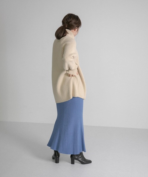 LAATO（ラート）の「FUWAFUWA RIB KNIT（ニット/セーター・レディース・グレー/パープル/ベージュ・FREE）」の20枚目の写真