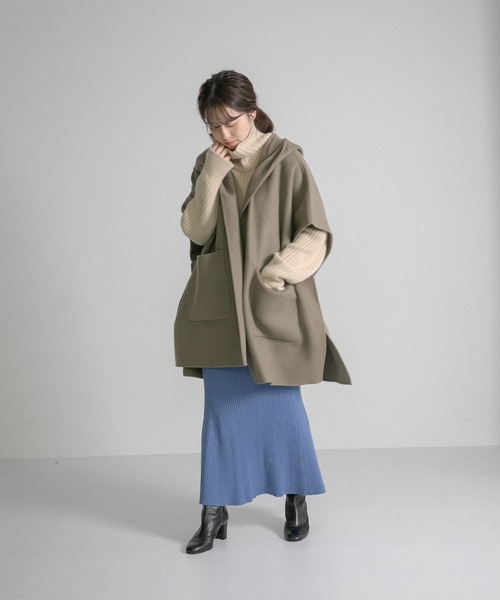 LAATO（ラート）の「FUWAFUWA RIB KNIT（ニット/セーター・レディース・グレー/パープル/ベージュ・FREE）」の21枚目の写真