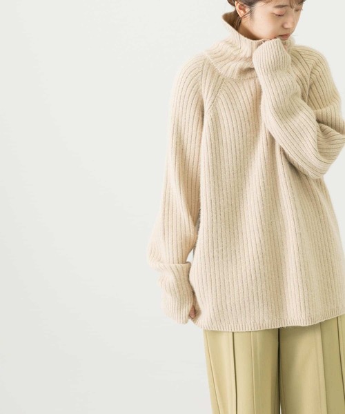 LAATO（ラート）の「FUWAFUWA RIB KNIT（ニット/セーター・レディース・グレー/パープル/ベージュ・FREE）」の22枚目の写真