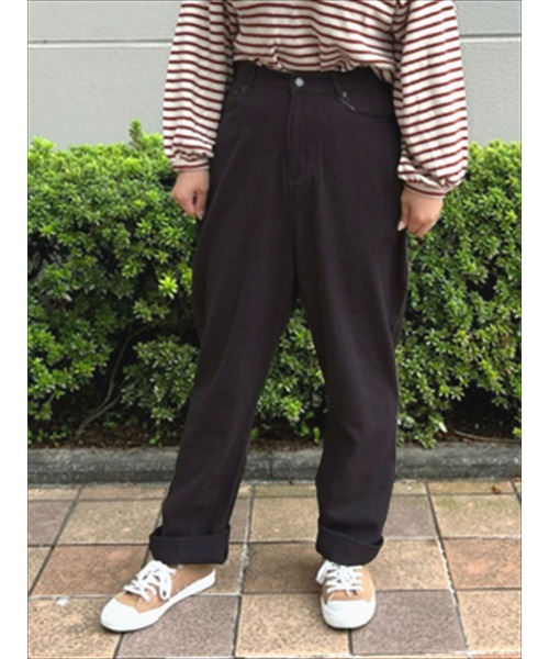 Samansa Mos2(サマンサ モスモス)の「カツラギストレートパンツ(その他パンツ・レディース・ブラウン/イエロー/チャコール/キナリ・フリ-)」の3枚目の写真