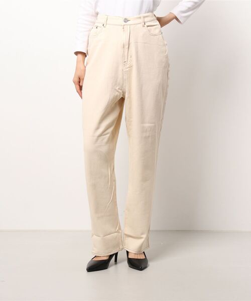 Samansa Mos2(サマンサ モスモス)の「カツラギストレートパンツ(その他パンツ・レディース・ブラウン/イエロー/チャコール/キナリ・フリ-)」の7枚目の写真