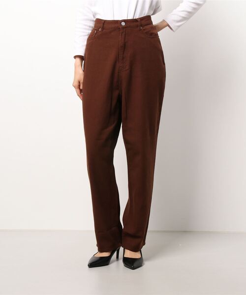 Samansa Mos2(サマンサ モスモス)の「カツラギストレートパンツ(その他パンツ・レディース・ブラウン/イエロー/チャコール/キナリ・フリ-)」の9枚目の写真