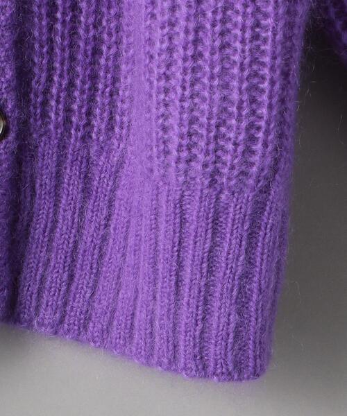 Uhr（ウーア）の「＜Uhr＞モヘヤミックスルーズ カーディガン Ψ（カーディガン/ボレロ・レディース・パープル・FREE）」の5枚目の写真