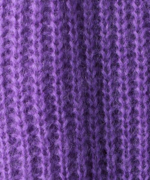 Uhr（ウーア）の「＜Uhr＞モヘヤミックスルーズ カーディガン Ψ（カーディガン/ボレロ・レディース・パープル・FREE）」の6枚目の写真