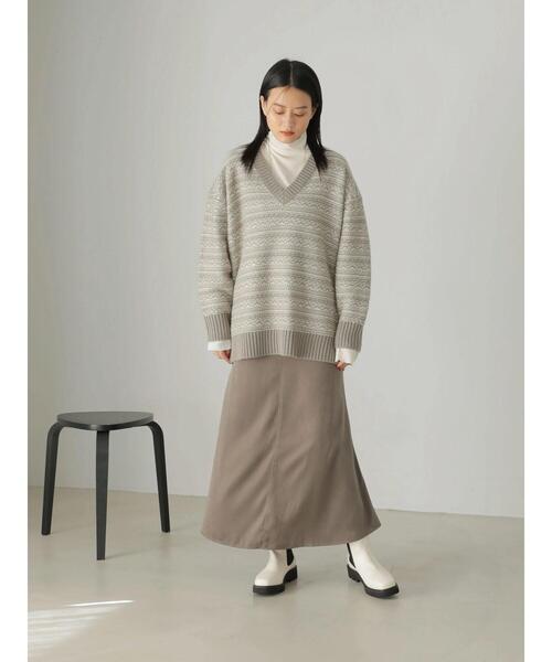 AMERICAN HOLIC（アメリカンホリック）の「マーメイドラインスカート（スカート・レディース・モカ/チャコールグレー・S/M/L）」の20枚目の写真