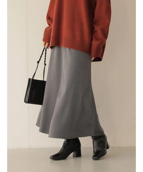 AMERICAN HOLIC（アメリカンホリック）の「マーメイドラインスカート（スカート・レディース・モカ/チャコールグレー・S/M/L）」の2枚目の写真