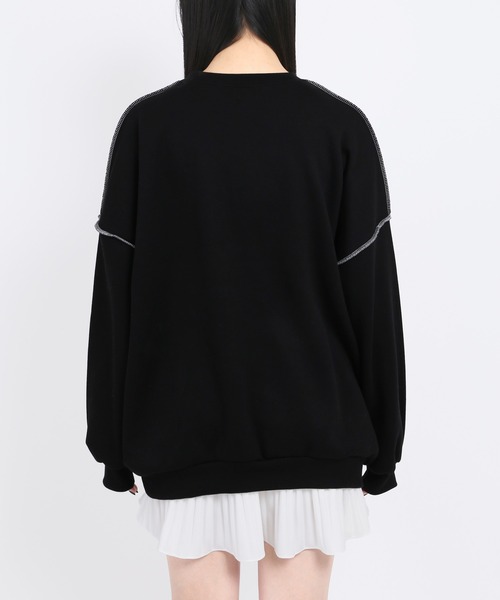 WC（ダブル シー）の「anotherロゴビッグスウェット（スウェット・レディース・ブラック/グレー・FREE）」の19枚目の写真