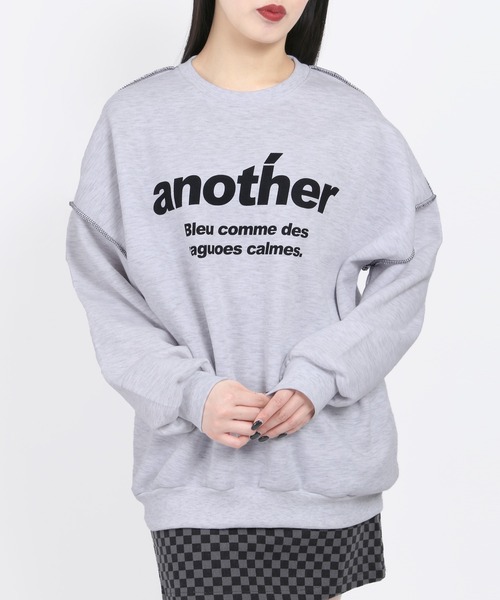 WC（ダブル シー）の「anotherロゴビッグスウェット（スウェット・レディース・ブラック/グレー・FREE）」の13枚目の写真