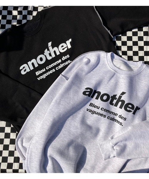 WC（ダブル シー）の「anotherロゴビッグスウェット（スウェット・レディース・ブラック/グレー・FREE）」の9枚目の写真
