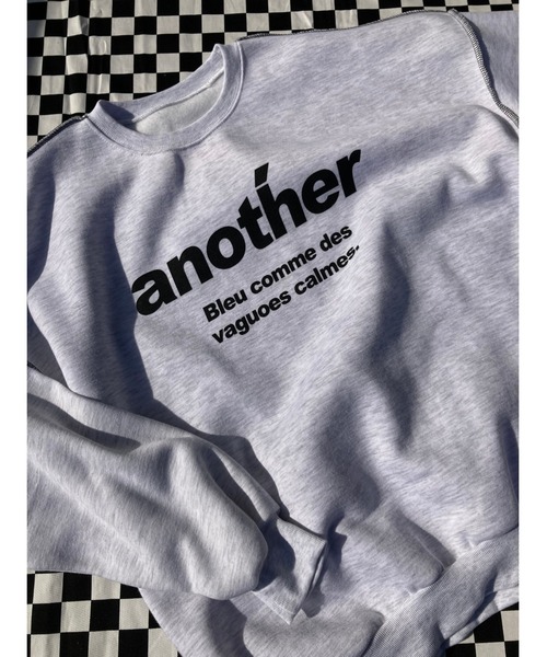 WC（ダブル シー）の「anotherロゴビッグスウェット（スウェット・レディース・ブラック/グレー・FREE）」の6枚目の写真